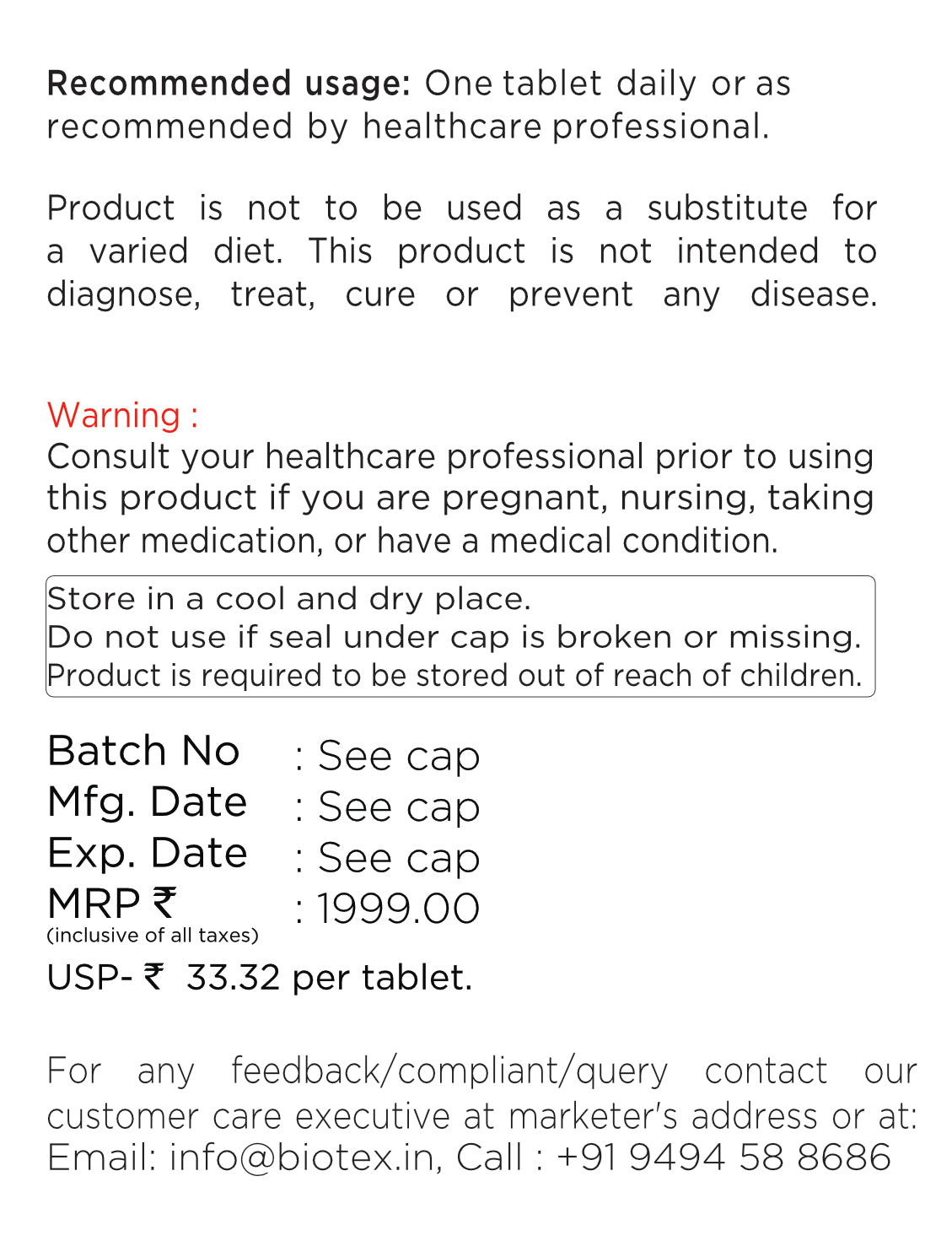 Hesperidin + Tablets