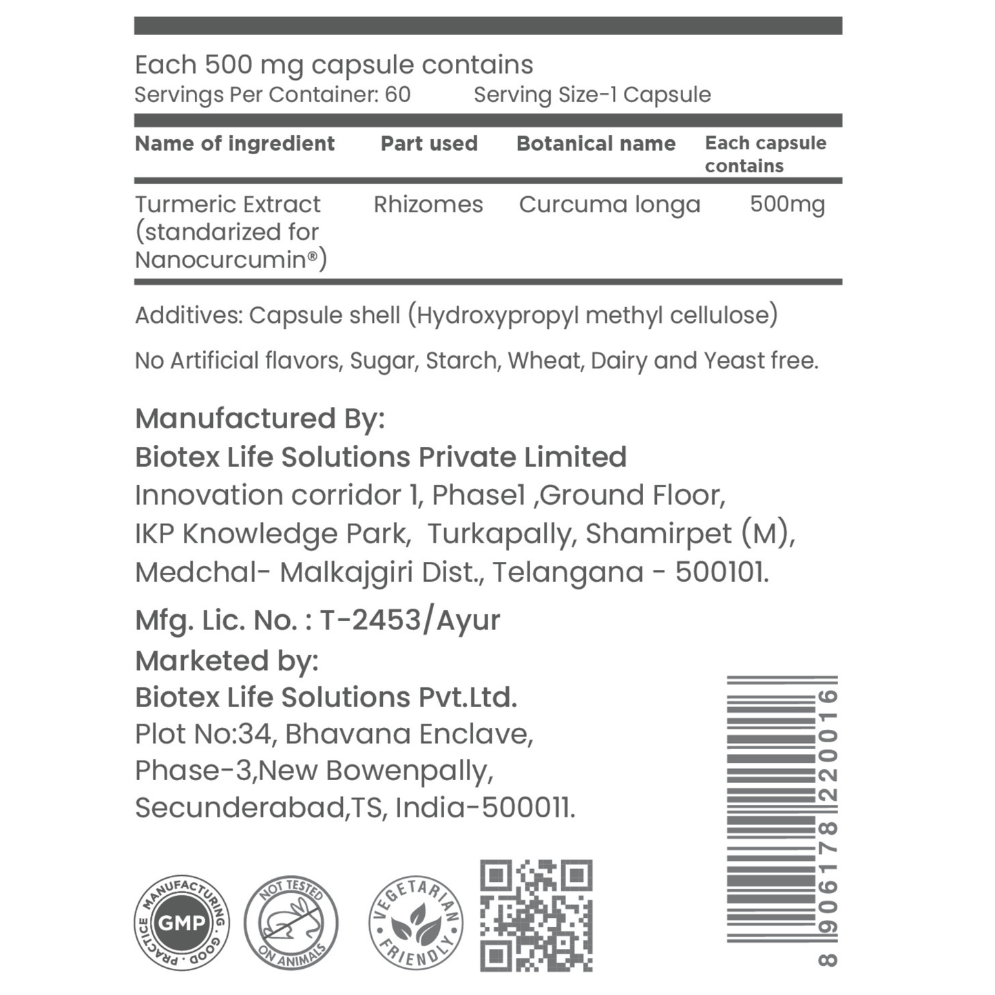 Nano Curcumin Capsules