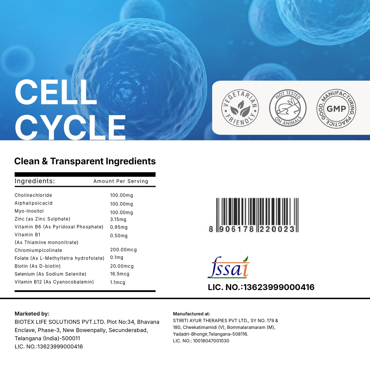 Cell Cycle Tablets
