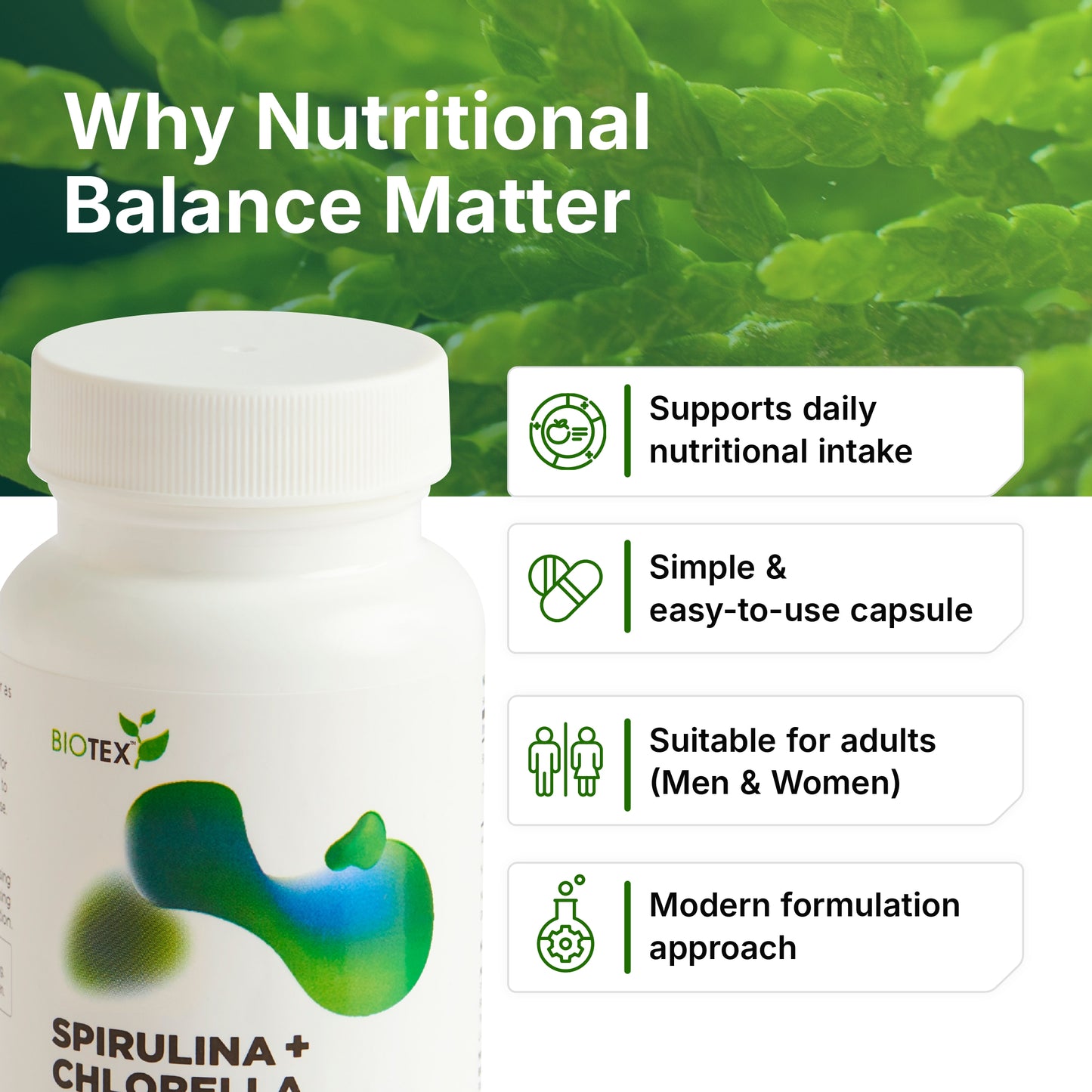 Spirulina Chlorella Capsules
